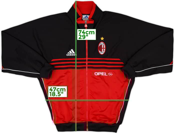 2000-01 AC Milan adidas Track Jacket - 10/10 - (S)