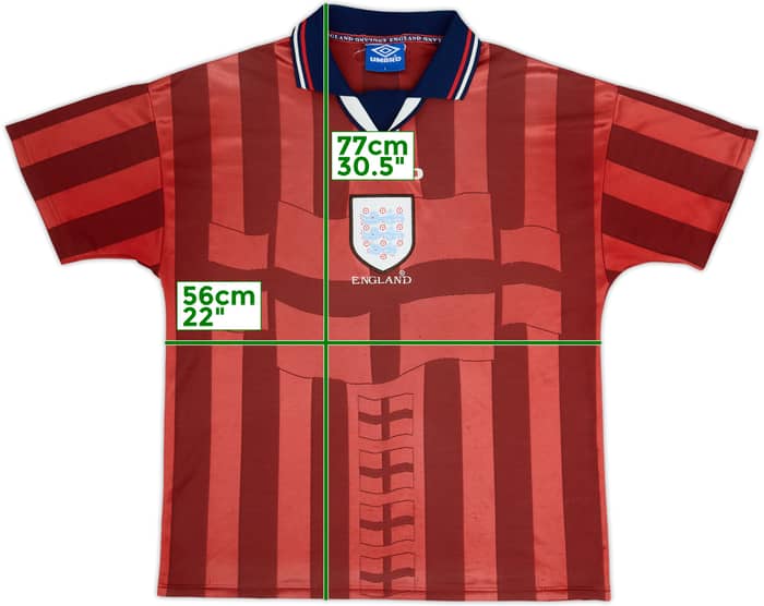 1997-99 England Away Shirt - 5/10 - (L)