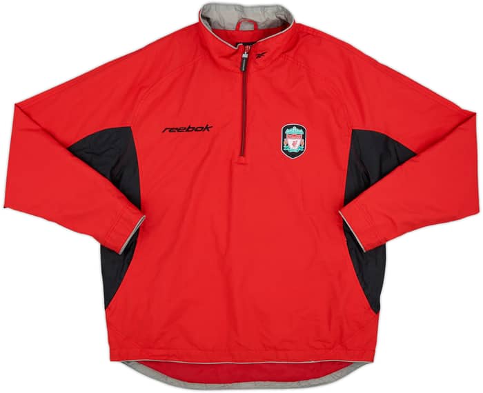 2003-04 Liverpool Reebok 1/4 Zip Track Jacket - 9/10 - (S)