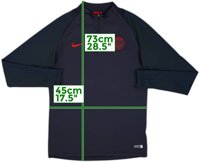 2019-20 Paris Saint-Germain Nike 1/4 Zip Drill Top - 5/10 - (S)
