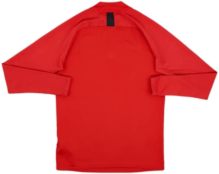 2019-20 Paris Saint-Germain Nike 1/4 Zip Drill Top - 7/10 - (S)