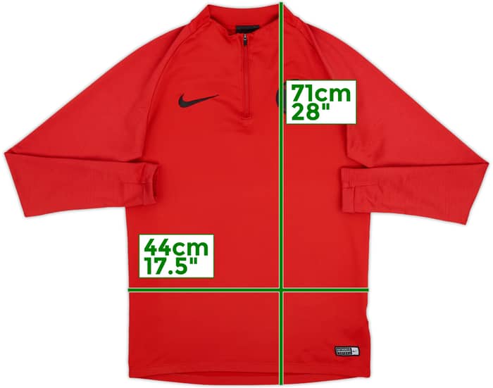 2019-20 Paris Saint-Germain Nike 1/4 Zip Drill Top - 7/10 - (S)