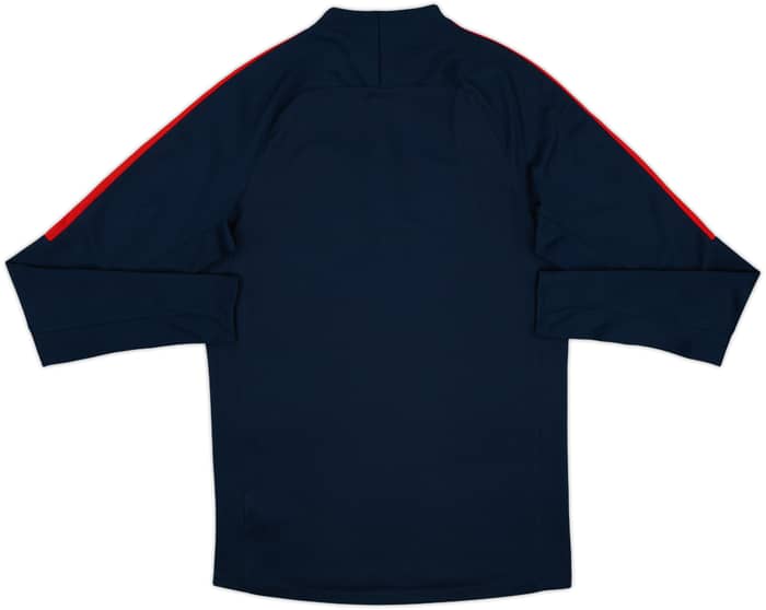 2016-17 Paris Saint-Germain Nike 1/4 Zip Drill Top - 8/10 - (S)