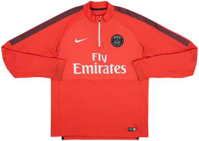 2015-16 Paris Saint-Germain Nike 1/4 Zip Drill Top - 4/10 - (L)
