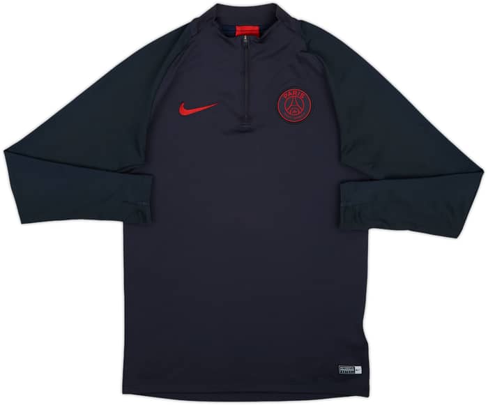 2019-20 Paris Saint-Germain Nike 1/4 Zip Drill Top - 9/10 - (S)