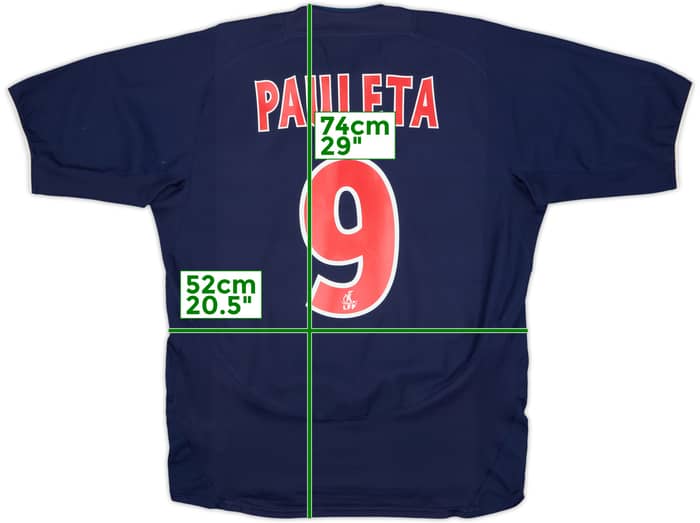 2003-04 Paris Saint-Germain Home Shirt Pauleta #9 - 6/10 - (L)