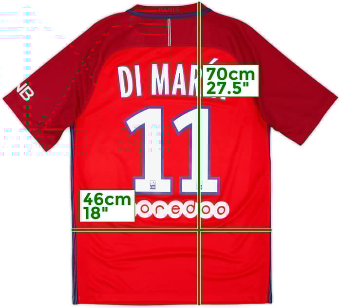 2016-17 Paris Saint-Germain Away Shirt Di Maria #11 - 8/10 - (S)