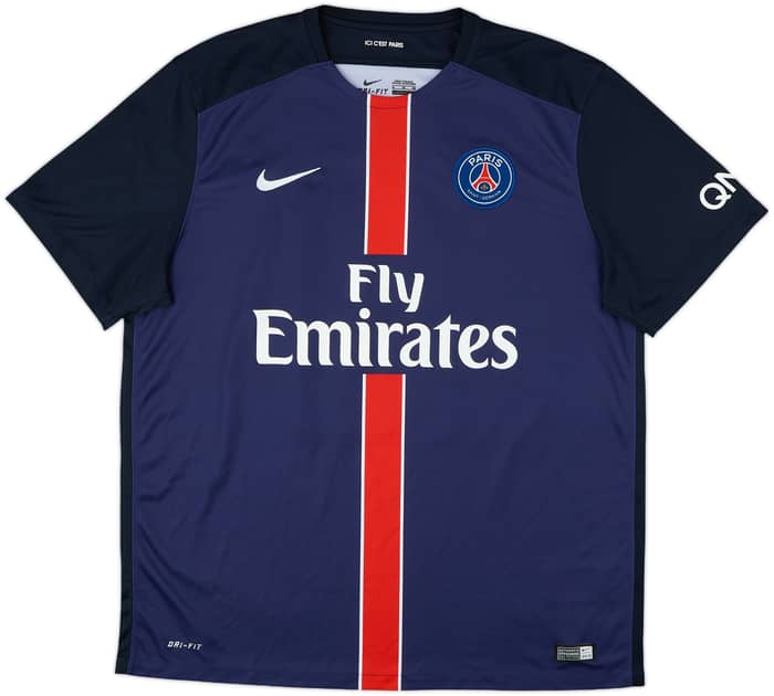 2015-16 Paris Saint-Germain Home Shirt Ibrahimovic #10 - 7/10 - (XL)