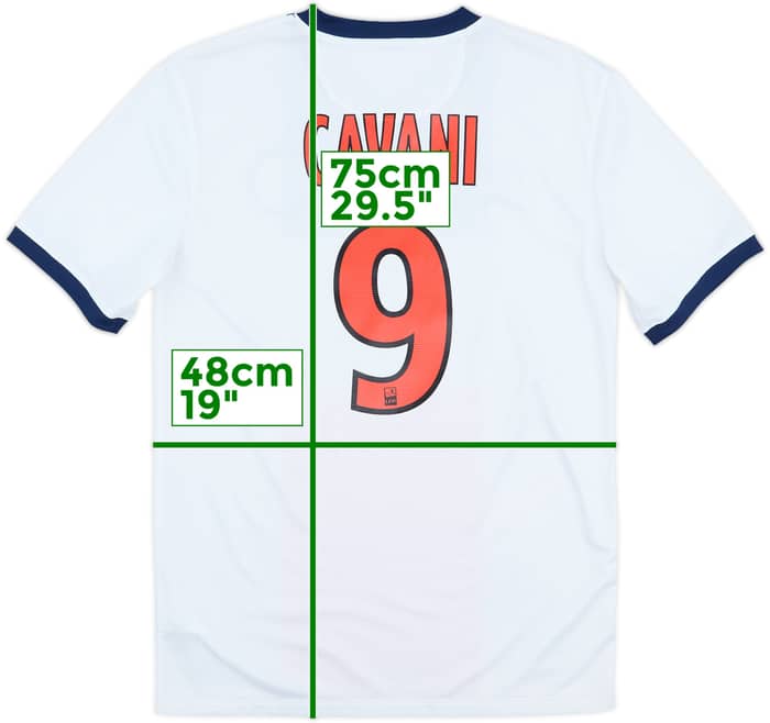 2013-14 Paris Saint-Germain Away Shirt Cavani #9 - 9/10 - (S)