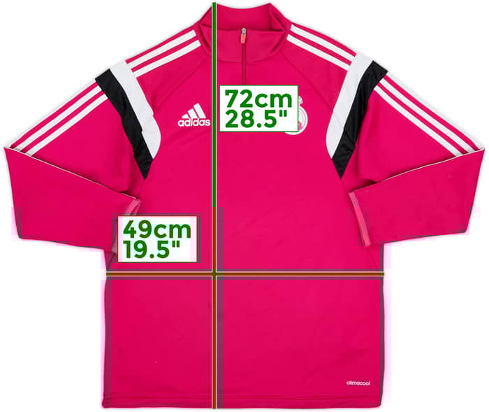 2014-15 Real Madrid adidas 1/4 Zip Drill Top - 8/10 - (S)
