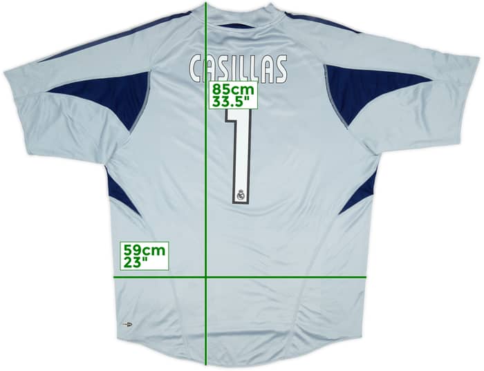 2004-05 Real Madrid GK S/S Shirt Casillas #1 - 8/10 - (XL)