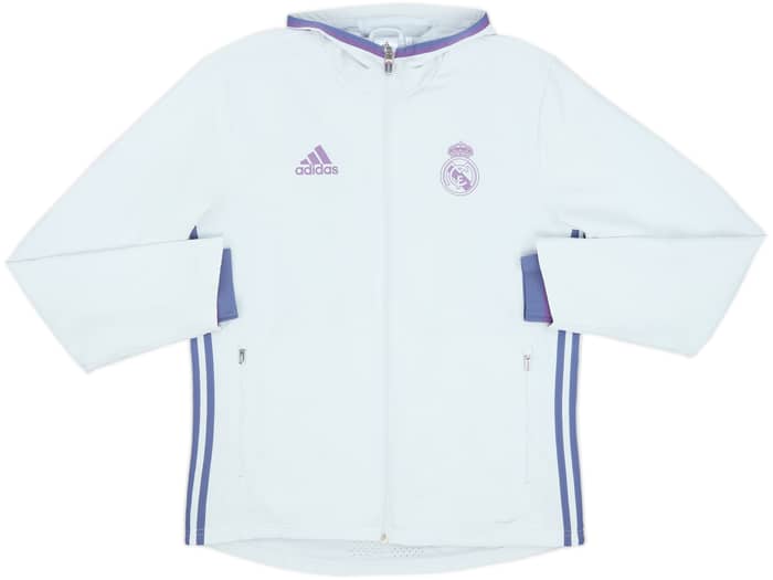 2016-17 Real Madrid adidas Hooded Track Jacket - 6/10 - (M)