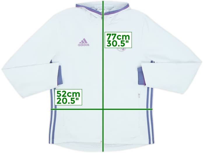 2016-17 Real Madrid adidas Hooded Track Jacket - 6/10 - (M)