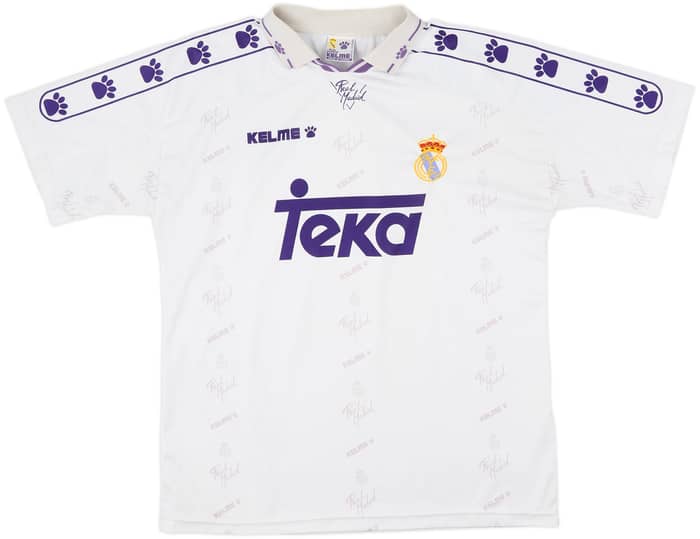 1994-96 Real Madrid Home Shirt - 8/10 - (XL)