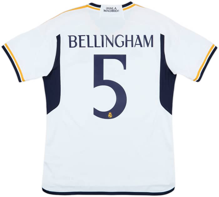 2023-24 Real Madrid Home Shirt Bellingham #5 - 8/10 - (L)