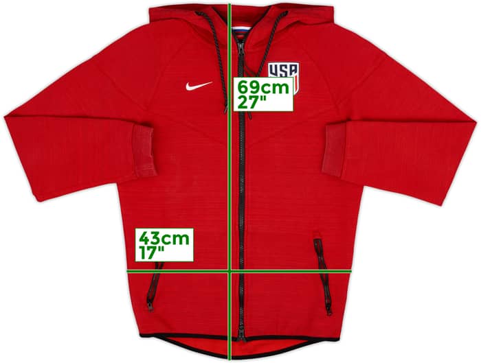 2016-17 USA Nike Hooded Track Jacket - 8/10 - (S)