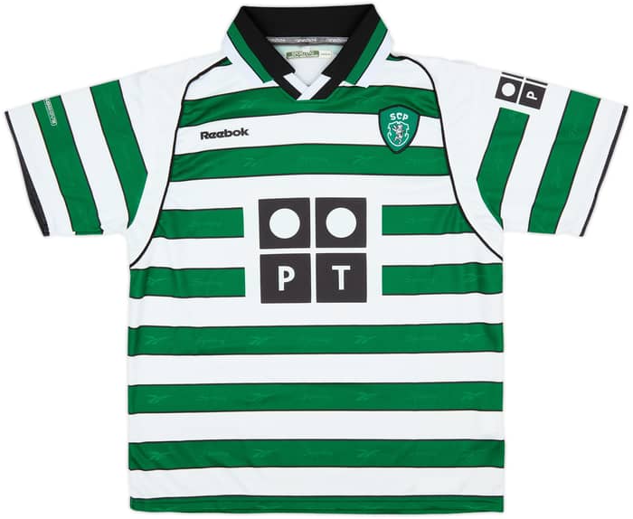 2001-02 Sporting CP Home Shirt - 9/10 - (L.Boys)