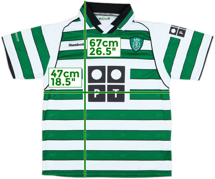 2001-02 Sporting CP Home Shirt - 9/10 - (L.Boys)