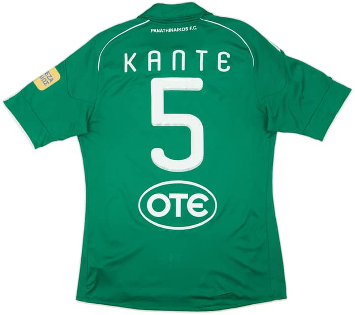 2010-11 Panathinaikos Player Issue Home Shirt Kante #5 - 7/10 - (S)