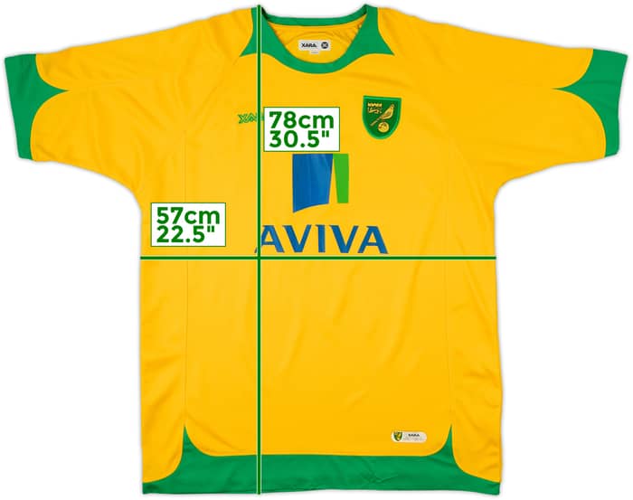 2008-10 Norwich Home Shirt - 9/10 - (L)