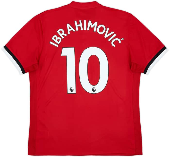 2017-18 Manchester United Home Shirt Ibrahimovic #10 - 6/10 - (L)