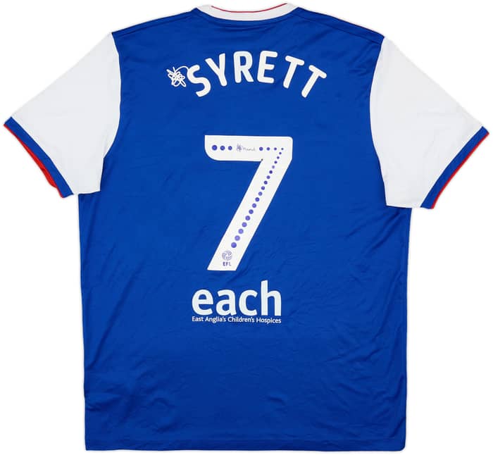 2018-19 Ipswich Home Shirt Syrett #7 - 6/10 - (L)