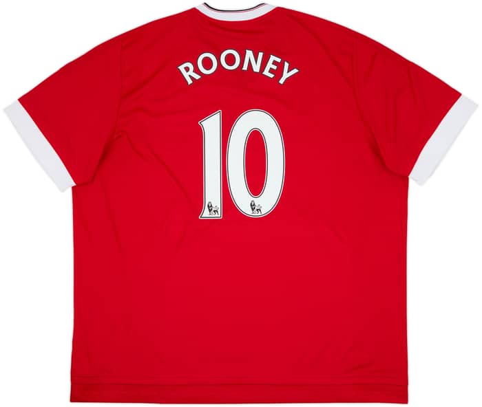 2015-16 Manchester United Home Shirt Rooney #10 - 8/10 - (3XL)