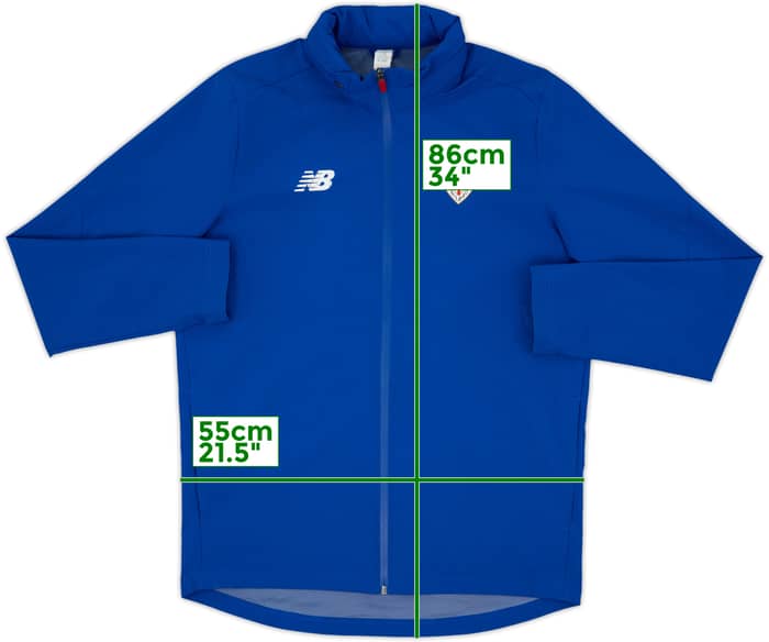 2019-20 Athletic Bilbao New Balance 1/4 Zip Training Top - 7/10 - (L)