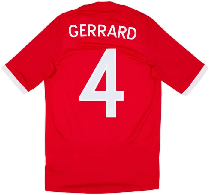 2010-11 England Away Shirt Gerrard #4 - 8/10 - (XS)