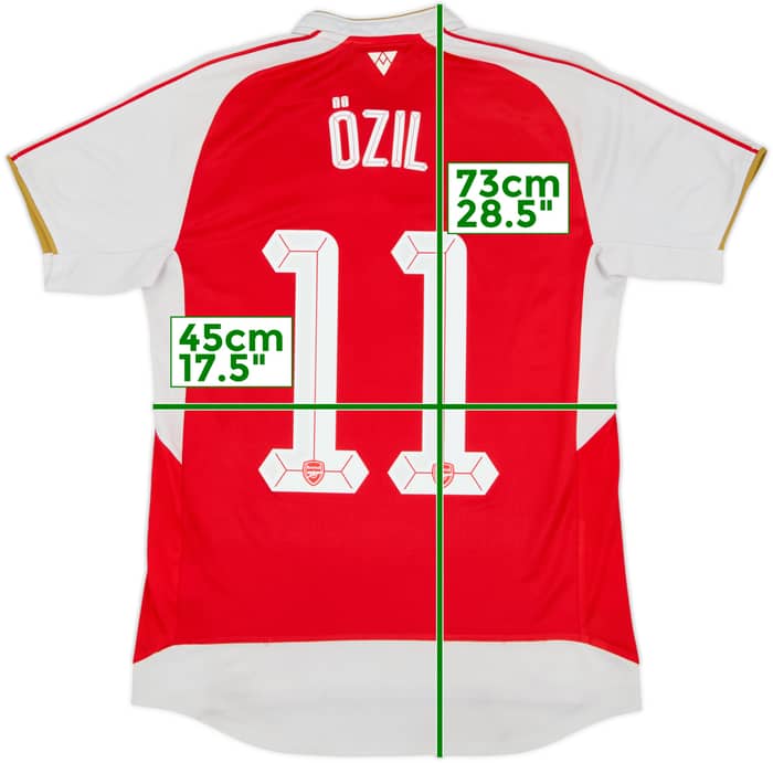 2015-16 Arsenal Home Shirt Ozil #11 - 6/10 - (S)