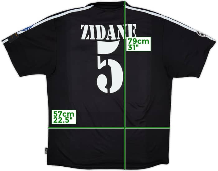 2001 Real Madrid Away Shirt Zidane #5 - 6/10 - (L)
