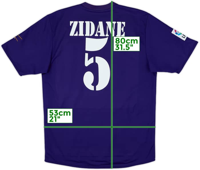 2002-03 Real Madrid Centenary Third Shirt Zidane #5 - 8/10 - (L)