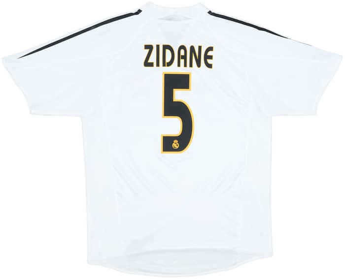 2004-05 Real Madrid Home Shirt Zidane #5 - 9/10 - (M)