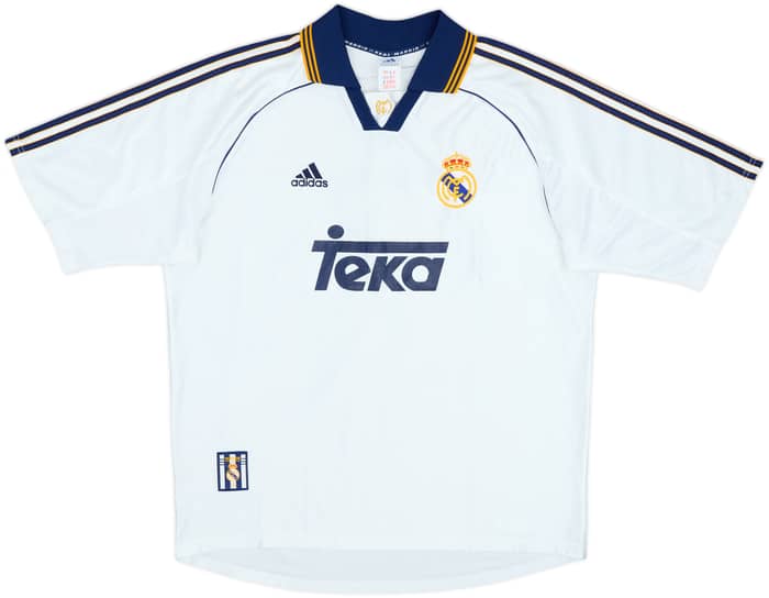 1998-00 Real Madrid Home Shirt Raul #7 - 9/10 - (L)