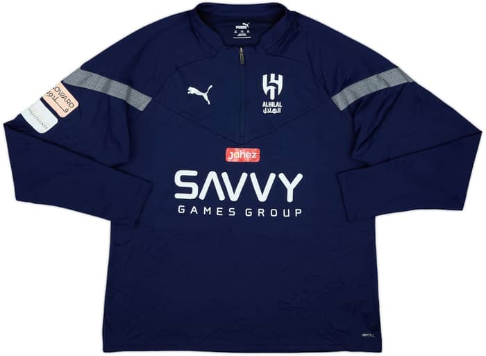 2022-23 Al Hilal Player Issue Puma 1/4 Zip Drill Top - 8/10 - (XXL)