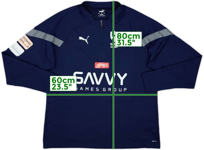 2022-23 Al Hilal Player Issue Puma 1/4 Zip Drill Top - 8/10 - (XXL)
