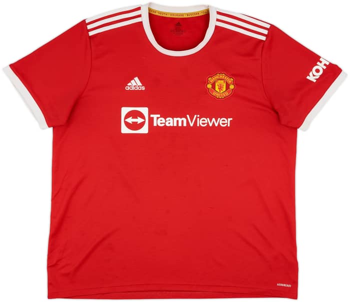 2021-22 Manchester United Home Shirt B.Fernandes #18 - 8/10 - (XXL)