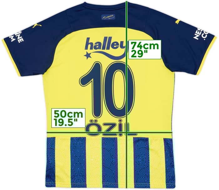 2021-22 Fenerbahce Home Shirt Ozil #10 - 8/10 - (M)