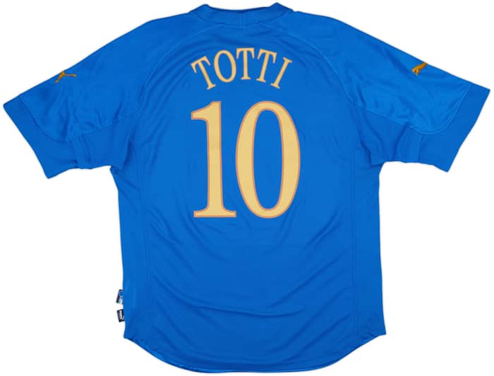 2004-06 Italy Home Shirt Totti #10 - 8/10 - (L)