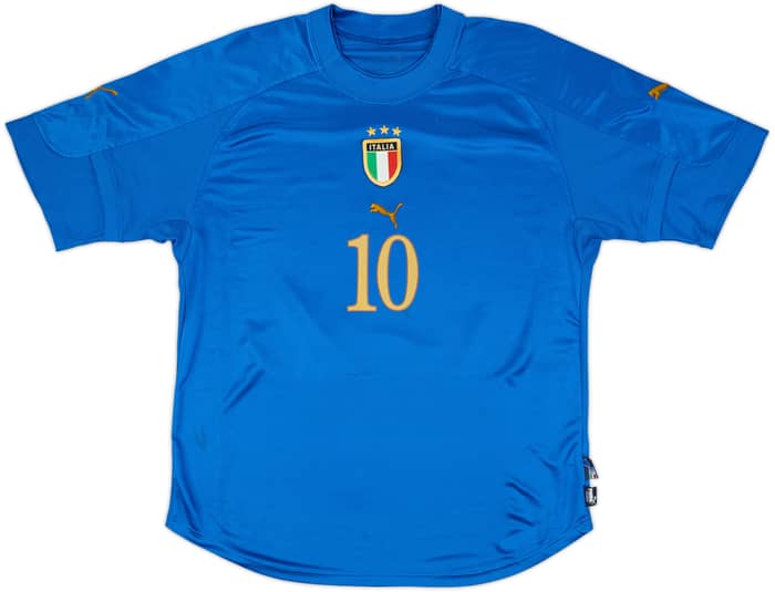 2004-06 Italy Home Shirt Totti #10 - 8/10 - (L)
