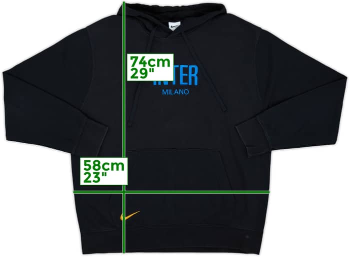 2021-22 Inter Milan Nike Hooded Sweat Top - 7/10 - (L)