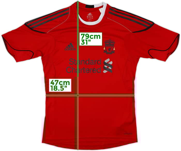 2010-11 Liverpool adidas Training Shirt - 8/10 - (M/L)