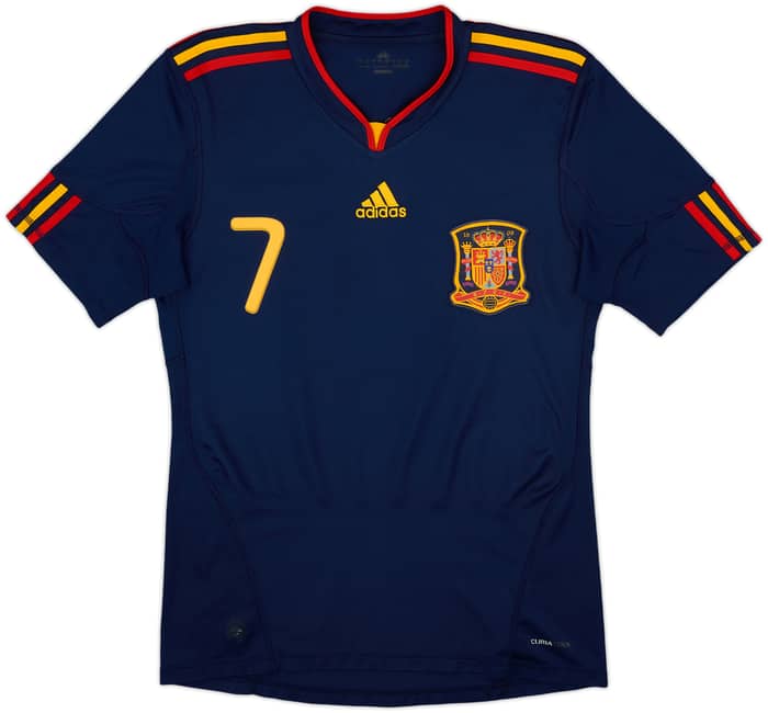 2010-11 Spain Away Shirt David Villa #7 - 8/10 - (S)