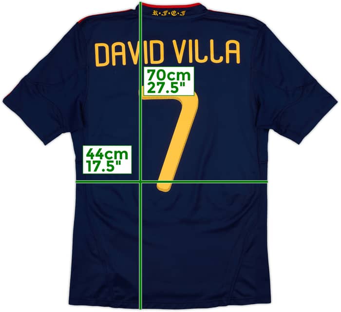 2010-11 Spain Away Shirt David Villa #7 - 8/10 - (S)