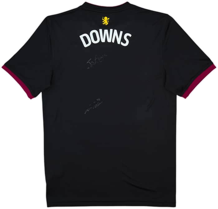 2017-18 Aston Villa Signed Away Shirt Downs - 10/10 - (M)