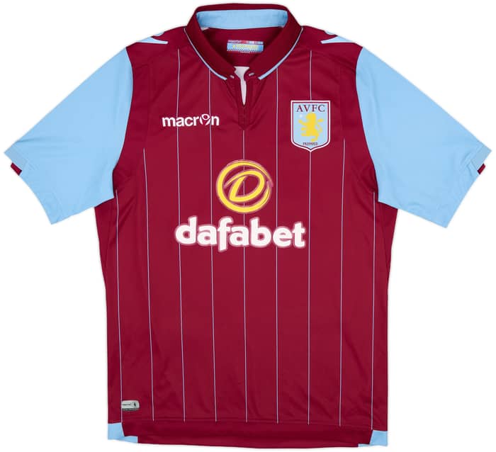 2014-15 Aston Villa Home Shirt Grealish #40 - 9/10 - (S)