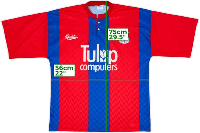 1991-92 Crystal Palace Home Shirt - 9/10 - (L)
