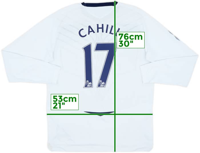2008-09 Everton Away L/S Shirt Cahill #17 - 7/10 - (L)