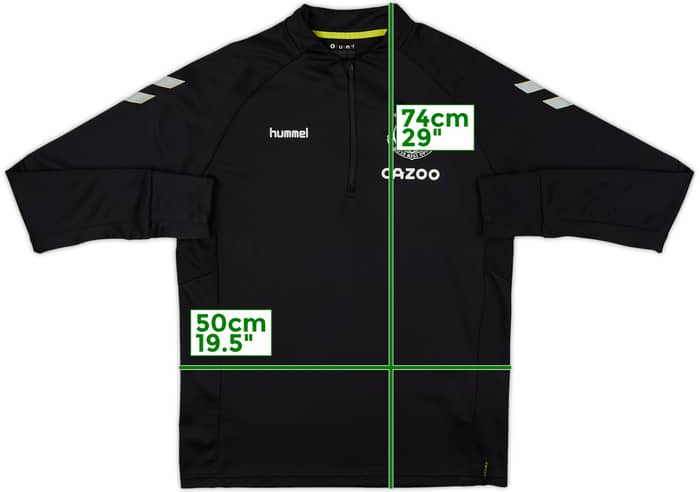 2021-22 Everton Hummel 1/4 Zip Drill Top - 6/10 - (M)