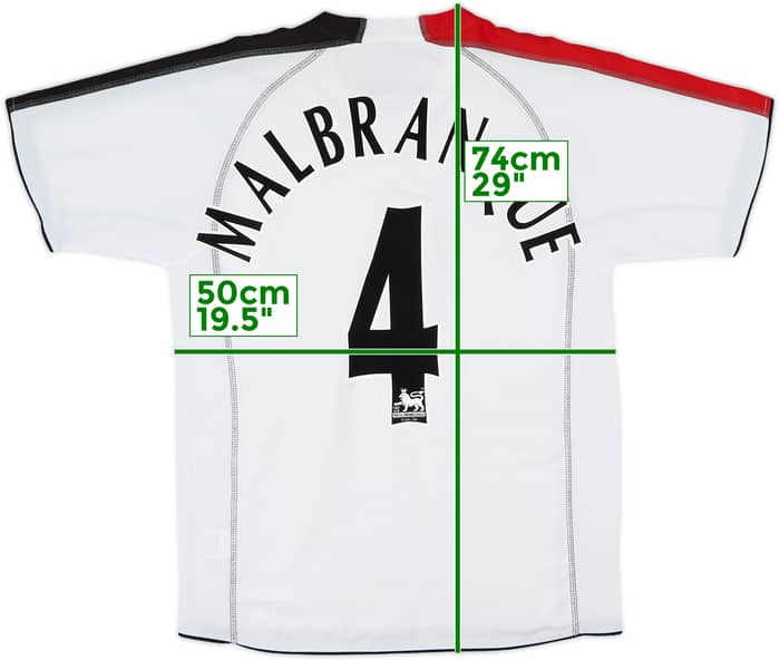 2005-06 Fulham Home Shirt Malbranque #4 - 7/10 - (XL.Boys)